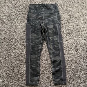 Fabletics Powerhold Camo Print Crop Leggings